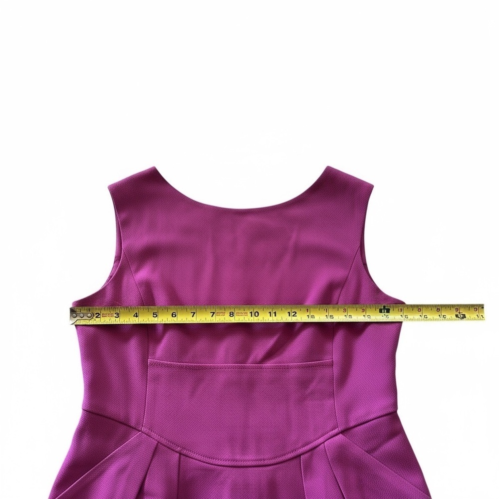 Magaschoni Size 4 Fuchsia Pink Wool Sheath Dress R $348 - Picture 8 of 14